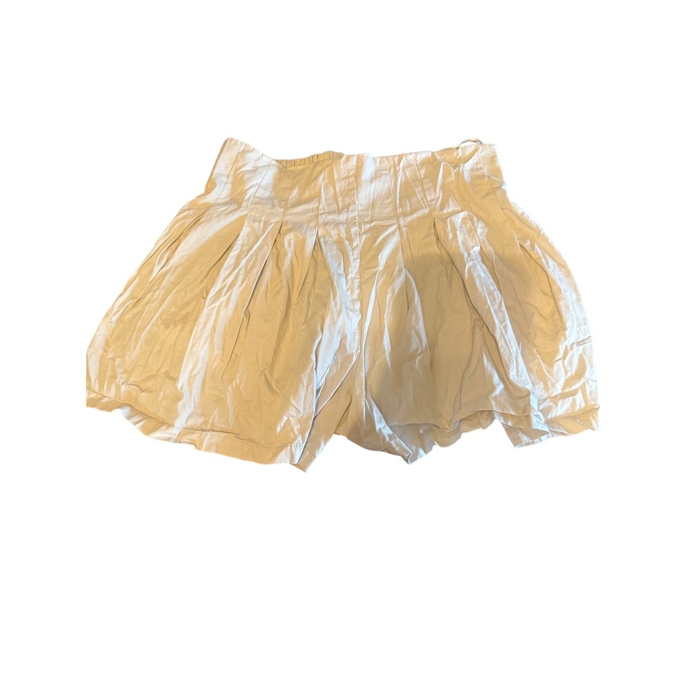 Paper Moon Women's Pleated Balloon Shorts Beige‎ Size L bohemian